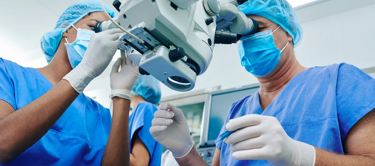 Surgeons performing standard cataract surgery
